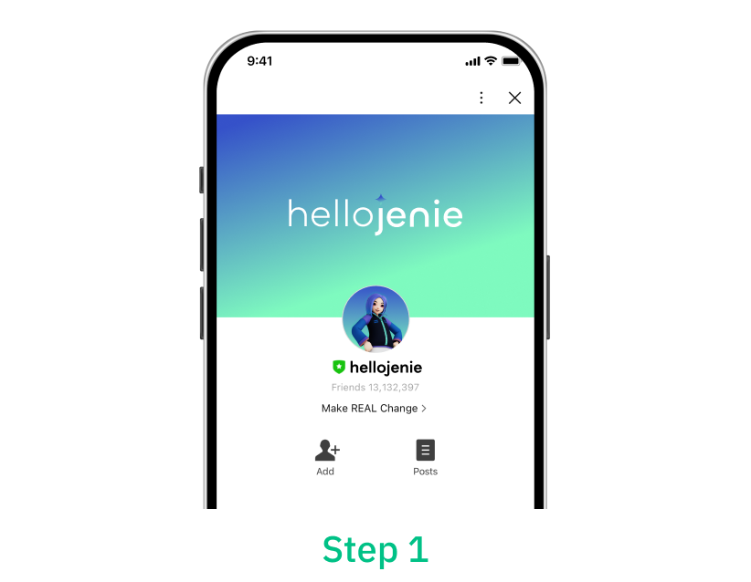 เพิ่ม hellojenie เป็นเพื่อนใน LINE